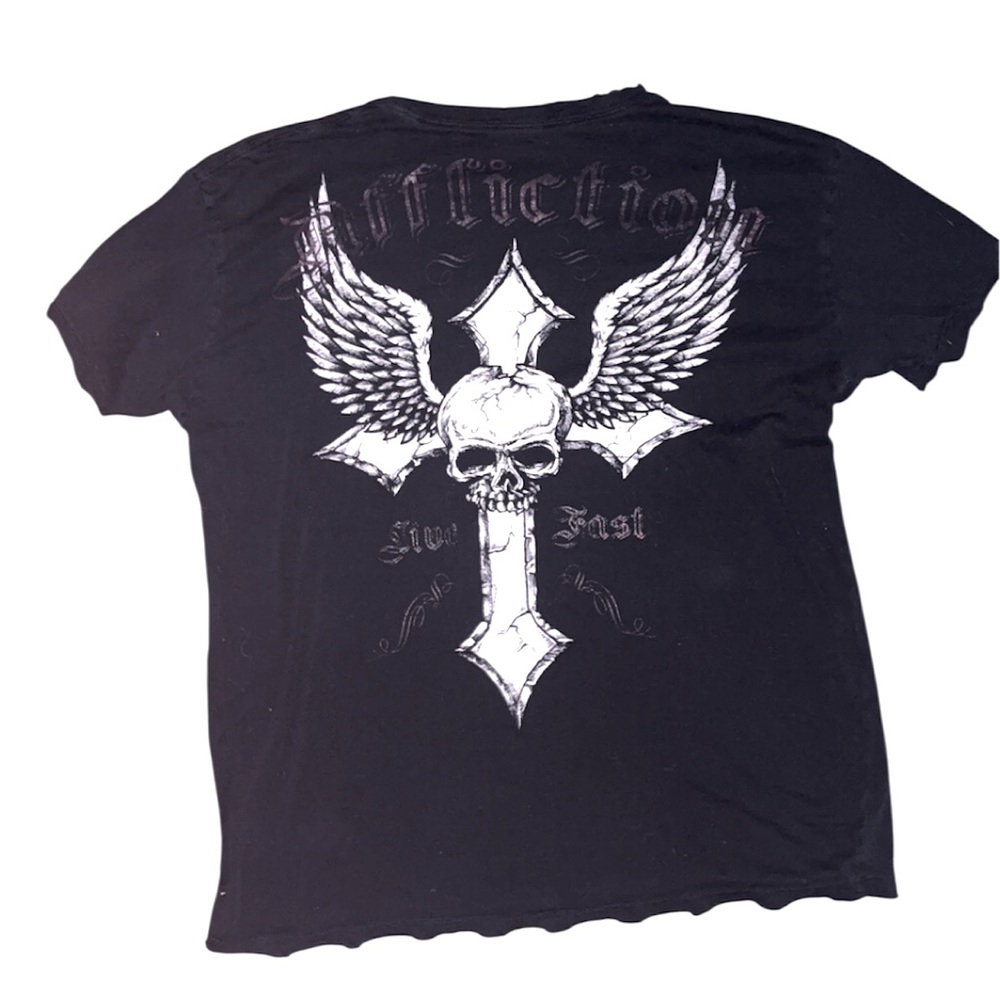 Affliction cross shirt